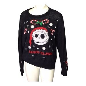 Disney Black Sweater with Festive Character Design